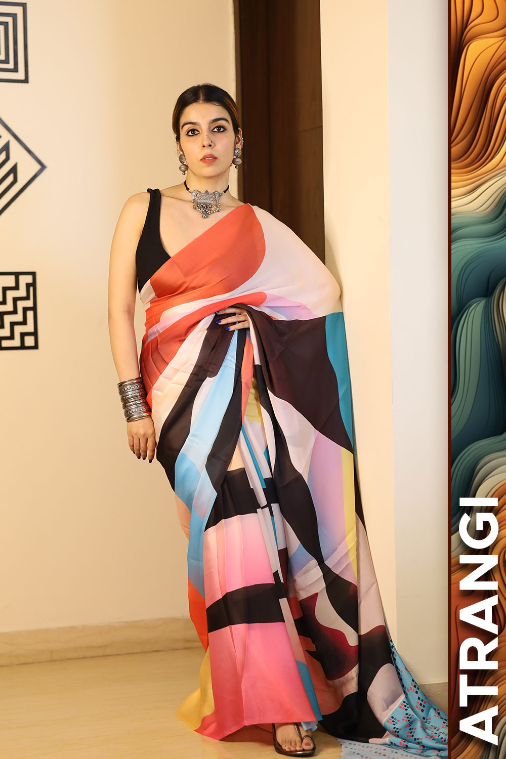 ❈ Atrangi - Satin Georgette Saree❈