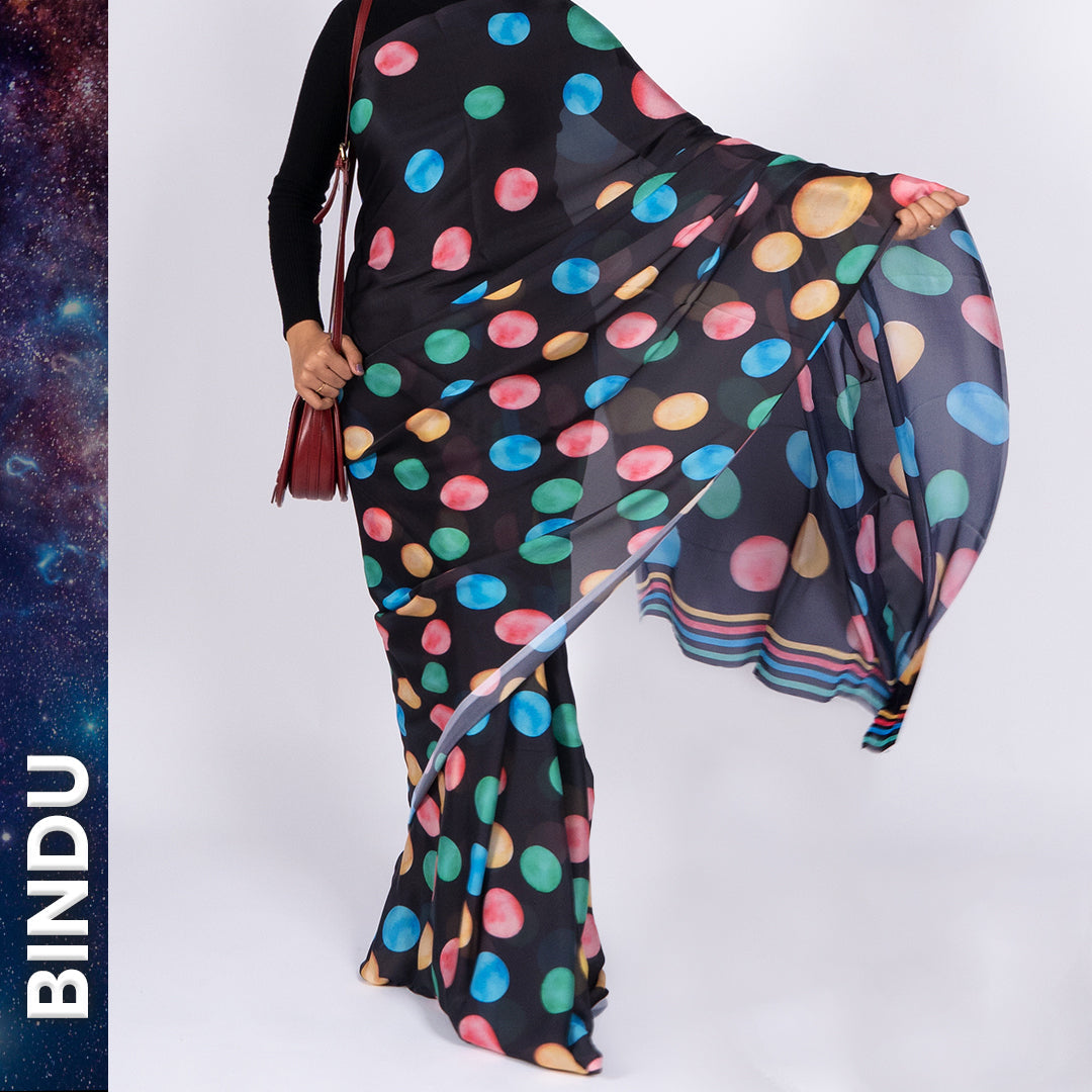 Bindu - Satin Georgette