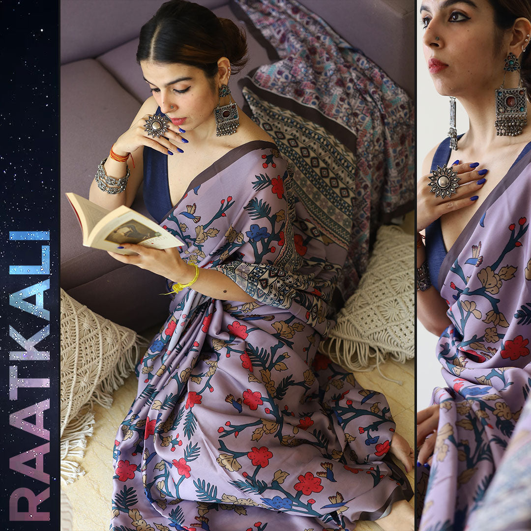 ♕Raatkali - Satin Georgette Saree♕