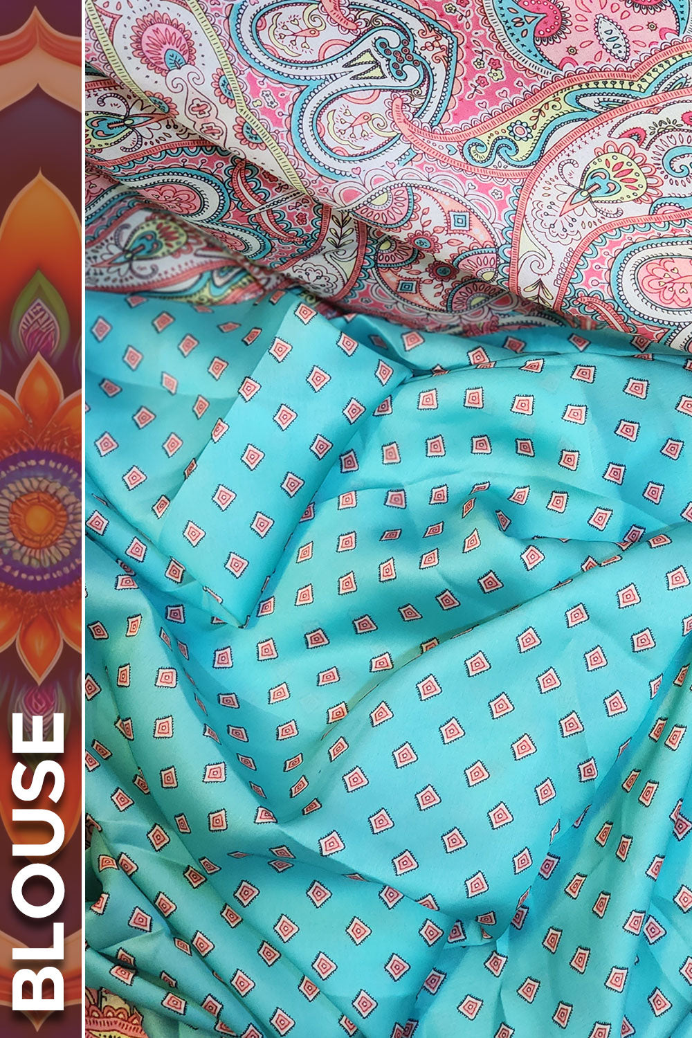 ❅ Rangoli - Satin Georgette Saree ❅