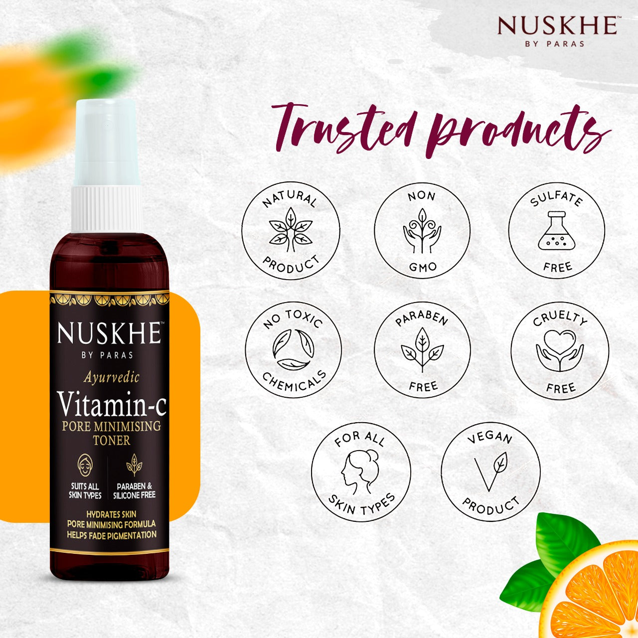 Ayurvedic Vitamin C Pore Minimising Toner