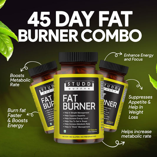 45 day FAT Burner Combo with FREE diet plan (Vegetarian!)