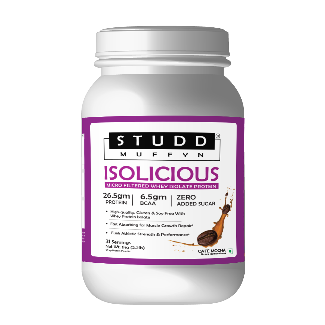 Studd Muffyn - Isolicious  | Isolate Whey Protein Flavour Coffee- 1KG )