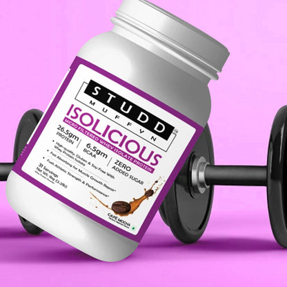 Studd Muffyn - Isolicious  | Isolate Whey Protein Flavour Coffee- 1KG )