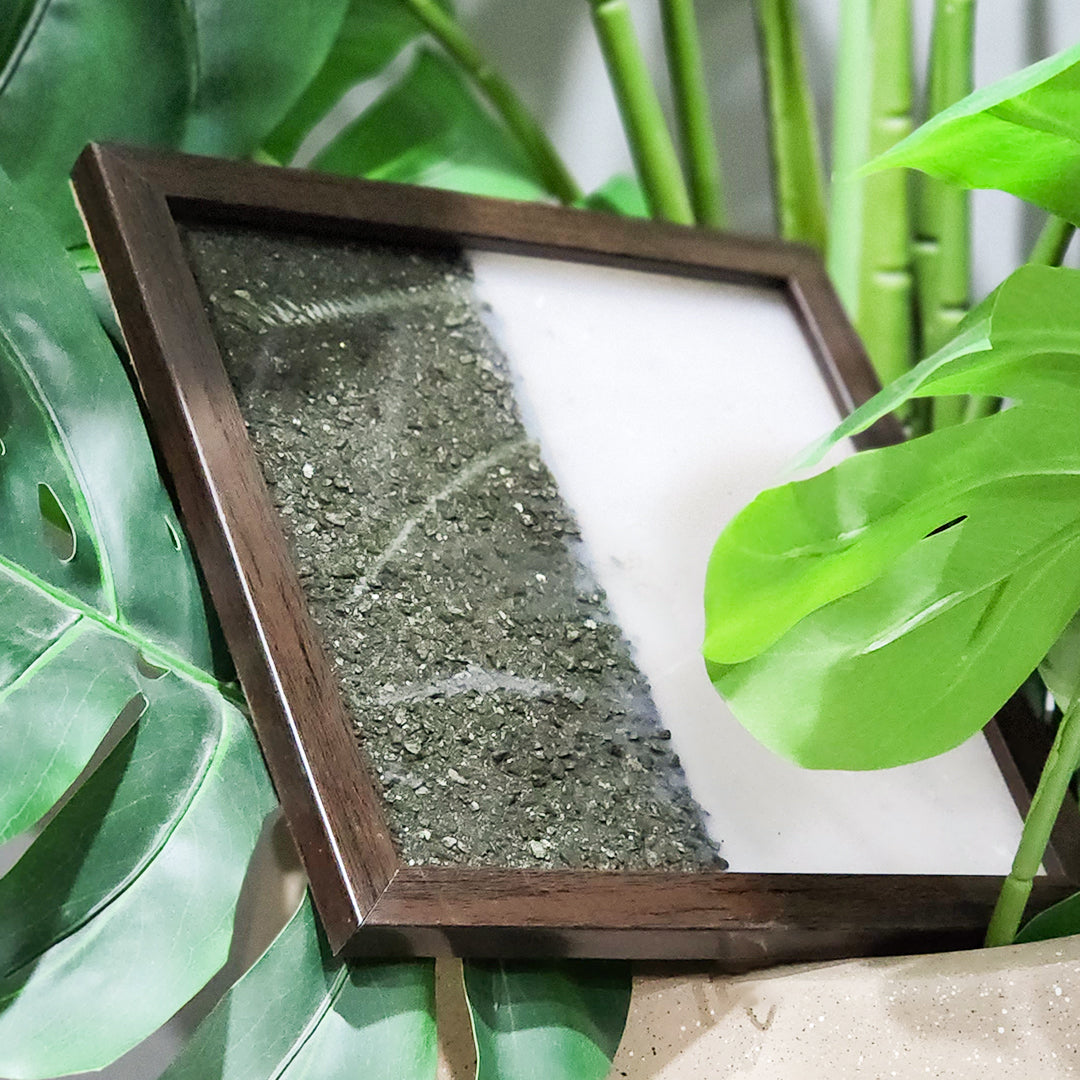 Pyrite & Selenite Dust Plate